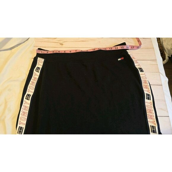 Tommy Hilfiger Sport Mini Skirt Black Womens Large Pickleball Tennis Casual Y2K - Picture 5 of 6